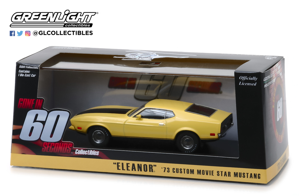 1973 Ford Mustang Mach 1 Yellow "Eleanor" "Gone in Sixty Seconds" Movie 86412