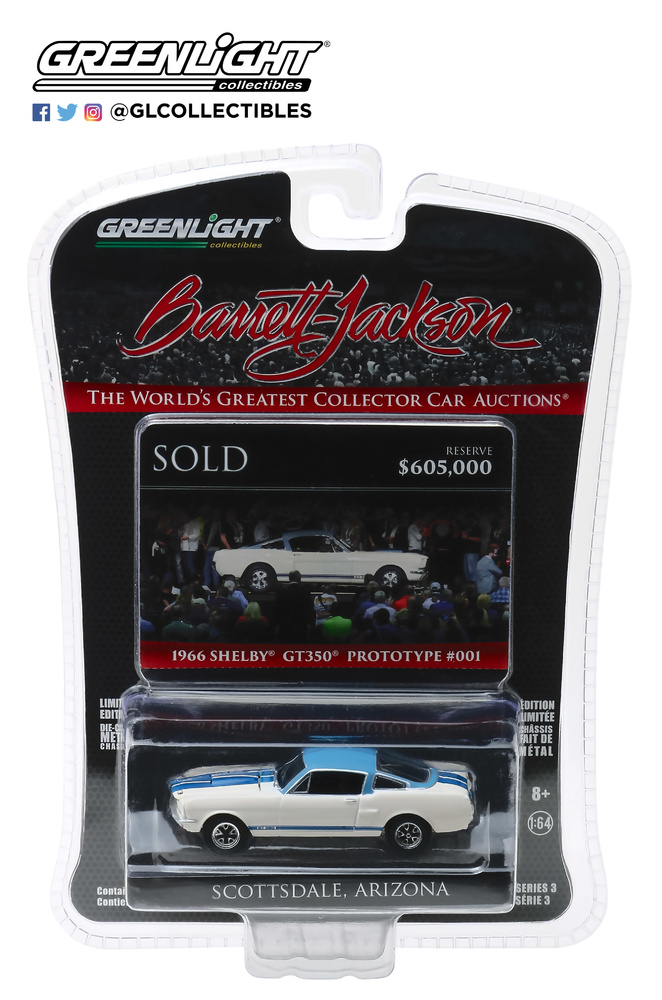 Ford Mustang Shelby GT350 Prototype #001 - Lot auction #1406 (1966) Greenlight 1:64 