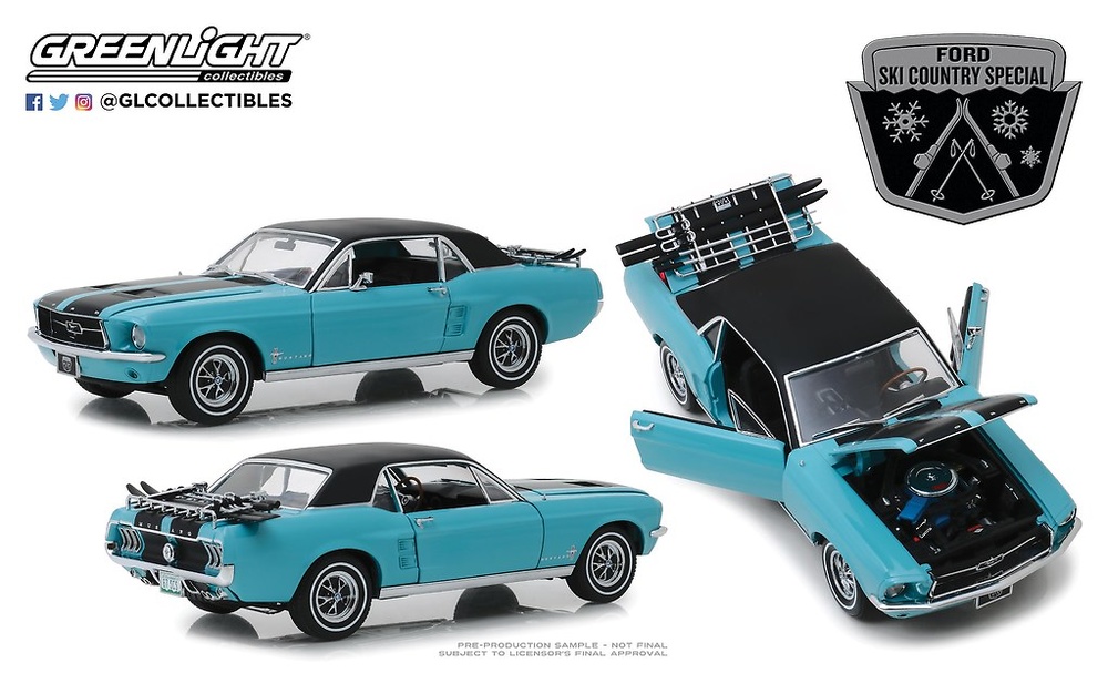 1967 Ford Mustang Ski Country Special *** Greenlight 1:64 OVP