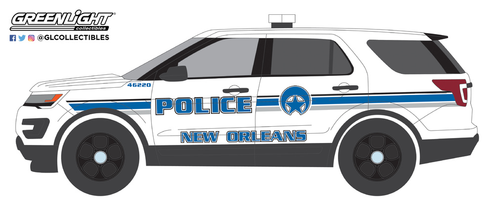 Ford Police Interceptor Utility - New Orleans, Louisiana Police (2016) Greenlight 42870E 1/64 