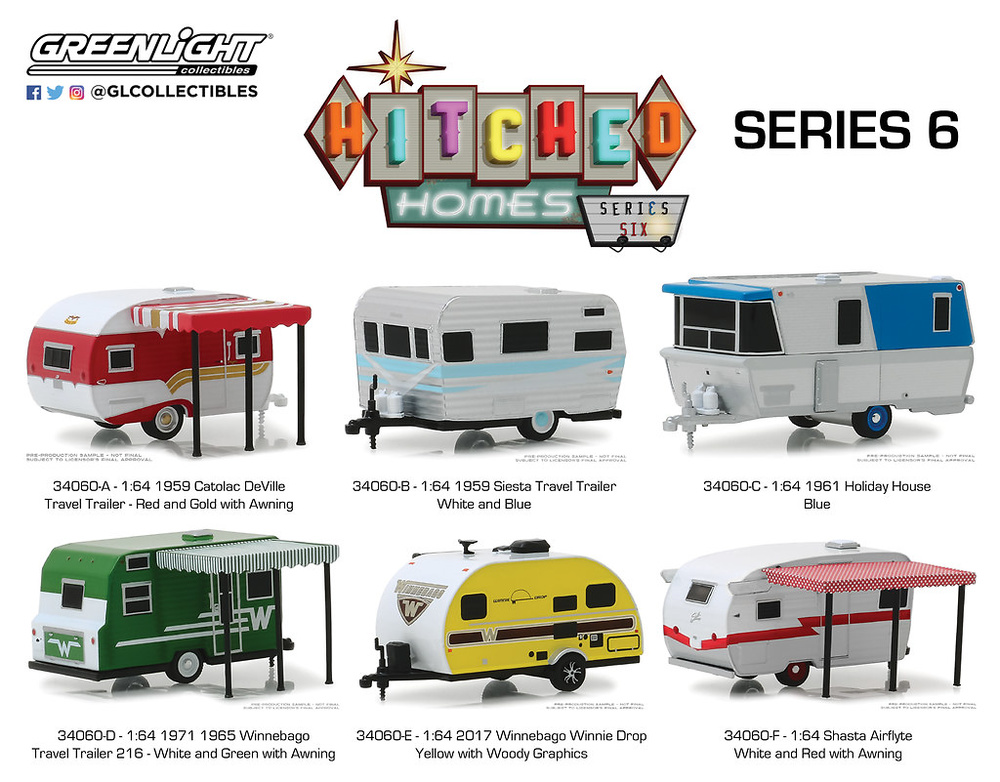 Hitched Homes Serie 6 (2019) Greenlight 1:64 