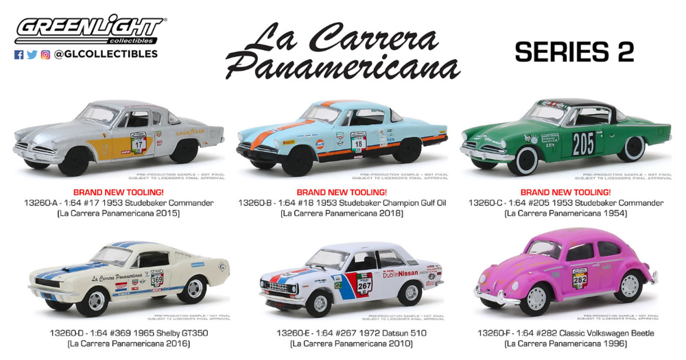 Studebaker Champion #205 la carrera panamericana GreenLight 1:64 OVP nuevo