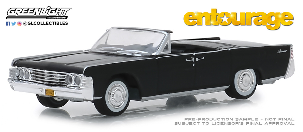 Lincoln Continental Convertible de 1965 Entourage (2004-2011 TV Series) Greenlight 44820D 1/64 