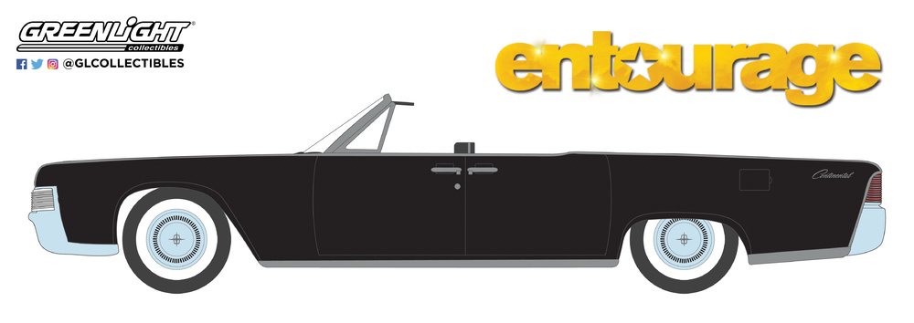 Lincoln Continental Cabrio of 1965 Entourage (2004-2011 TV Series) Greenlight 1:64 