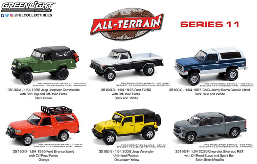 Greenlight 1:64 All Terrain Series 11 1976 Ford F-250 Black and White