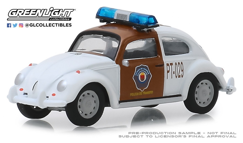 Volkswagen Beetle Policia de Tráfico de Chiapas Greenlight 29960F 1/64 