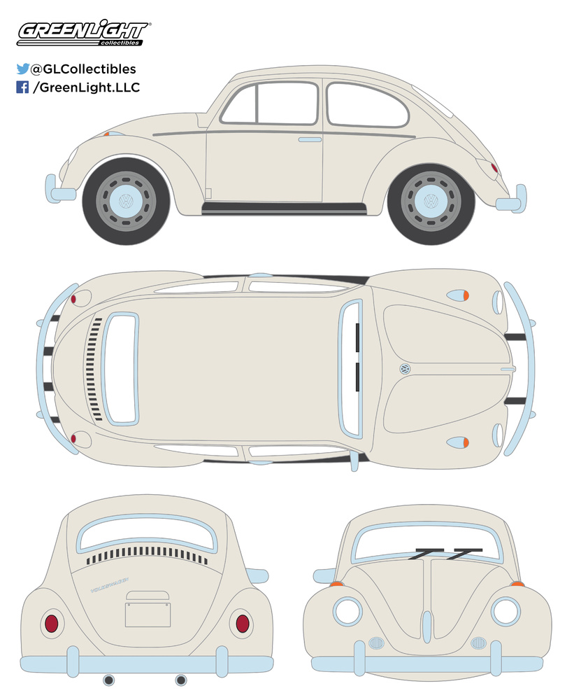 Volkswagen Beetle (1967) Greenlight 13510 1/18 