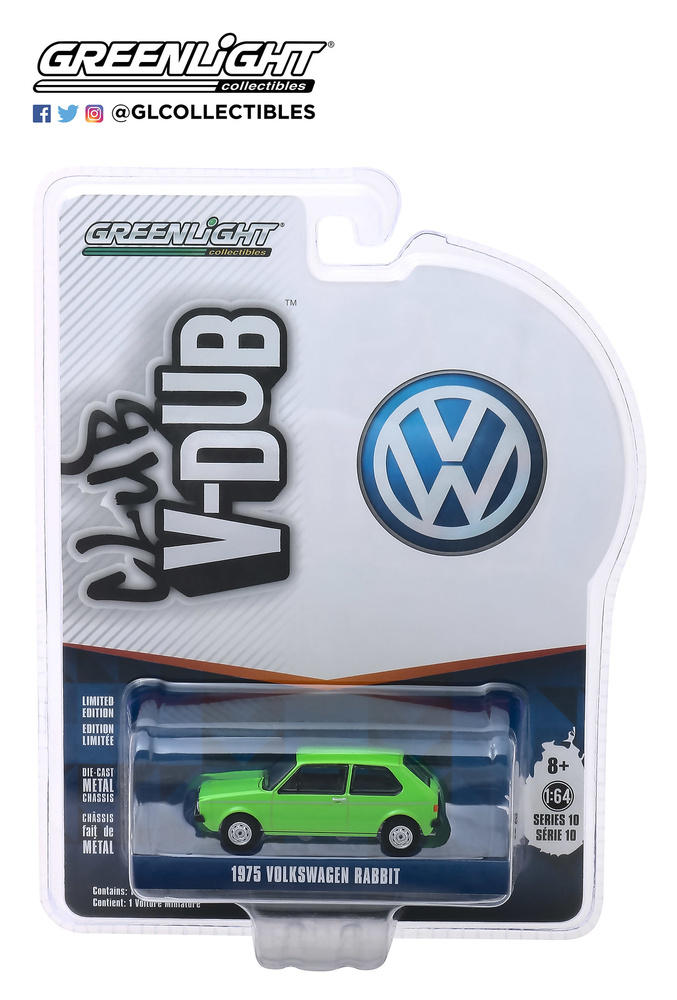 Volkswagen Rabbit - Rallye Green Vee Dub Series 10 Greenlight 1/64 
