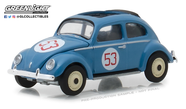 Volkswagen Split Window Beetle (1953) #53 Nurburgring Racer Greenlight 1/64 