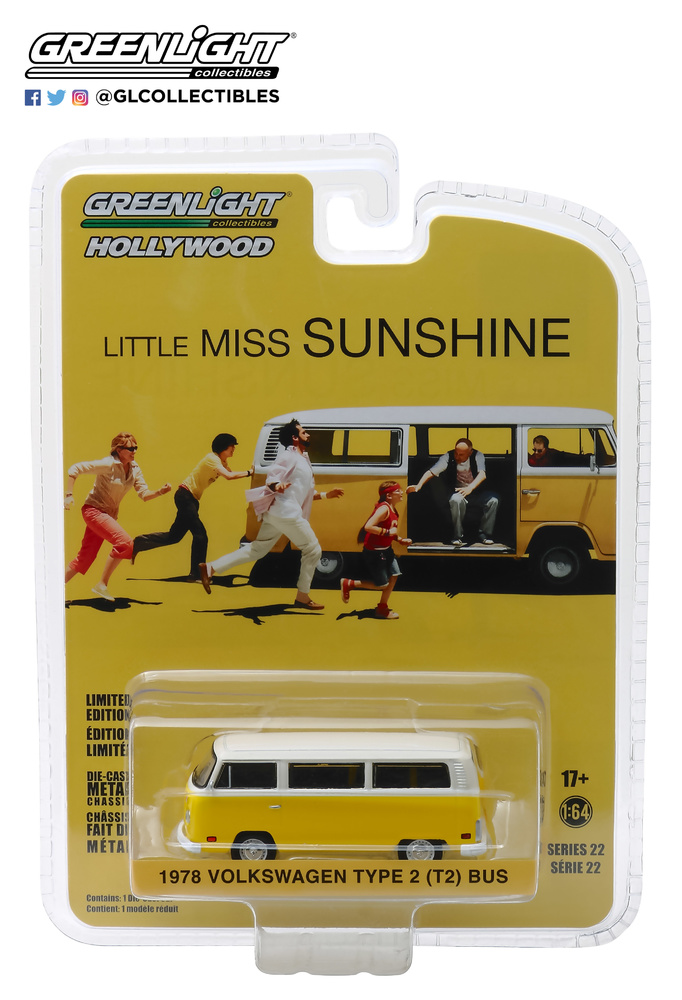 Volkswagen Type 2 Bus de 1978 Little Miss Sunshine (2006) Greenlight 1/64 