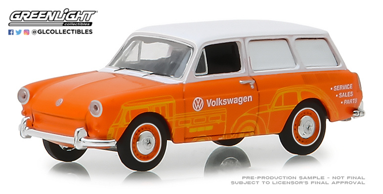 Volkswagen Tipo 3 Furgoneta - Volkswagen Sales and Service (1966) Greenlight 35120C 1/64 