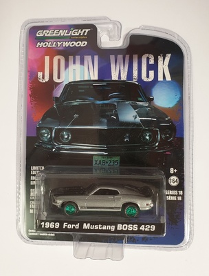 44780-E Greenlight 1:64 Hollywood Series 18 John Wick 1969 Ford Mustang BOSS 429 