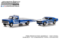 Ford F-350 con rampa + Ford Mustang "Drag Team" (1969) Greenlight 1/64