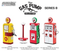 Lot of Vintage Gas Pump Series 8 1:18