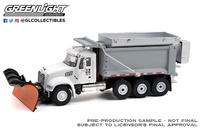 Mack Truck with Snow Plow and Salt Spreader (2019) Greenlight 1/64