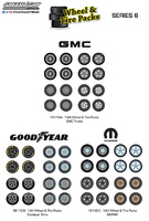 Pack of tires and wheels Greenlight 1:64