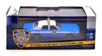 Plymouth Fury New York City Police Department "NYPD" (1975) Greenlight 1:43