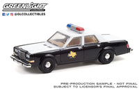Police car Dodge Diplomat (1981) "Texas" Greenlight 1:64