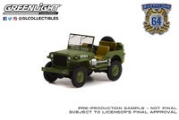 Theodore Roosevelt, Jr's - Jeep Willys, Ejército De Los Estados Unidos en la Segunda Guerra Mundial "Normandía" (1942) Greenlight 1/64