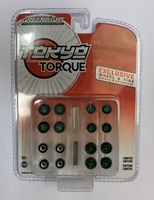 Tokyo Torque Wheel & Tire Pack - 16 Wheels, 16 Tires, 8 Axles Greenlight 1:64