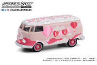 Volkswagen Type 2 Panel Van - (Valentine's Day) Greenlight 1:64